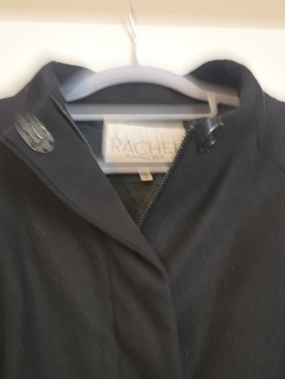 Rachel Roy Black and Cream Contrast Drawstring Utility Jacket - Picture 4 of 9